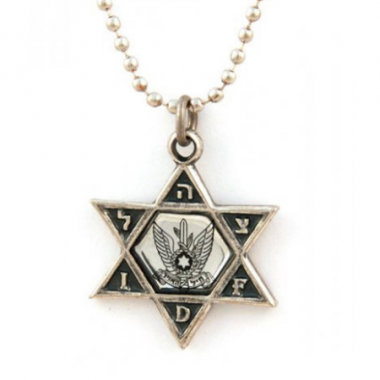 Collier Pendentif Balle Creuse – Tsahal – Étoile De David – Réplique 5,56 Mm – Neuf