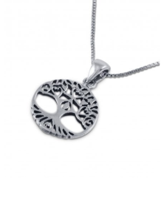 Collier Kabbale Argenté Avec Pendentif Mezouza 5 Cm - Bénédiction Incluse - Plaqué Rhodium