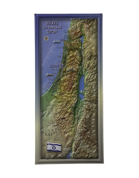 Carte 3D d'Israel